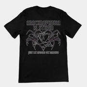 Arachnophobia is stupid just lets spiders get married T-Shirt (backprint)