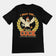 Ich habe den saftigen Hahn besiegt (Ich habe 50 scharfe Hähnchenflügel in 30 Minuten gegessen) T-Shirt (Rückenaufdruck)