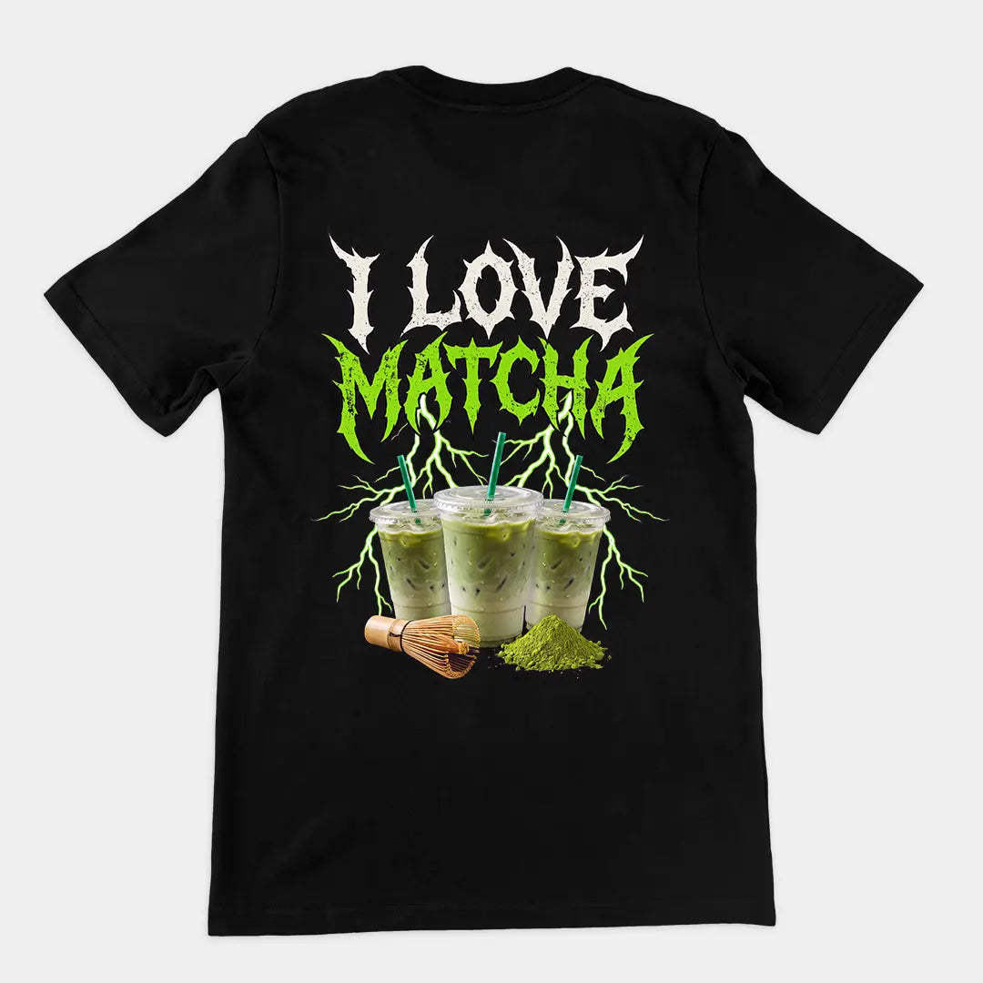 I love Matcha T-Shirt (backprint) Orbital Clothing
