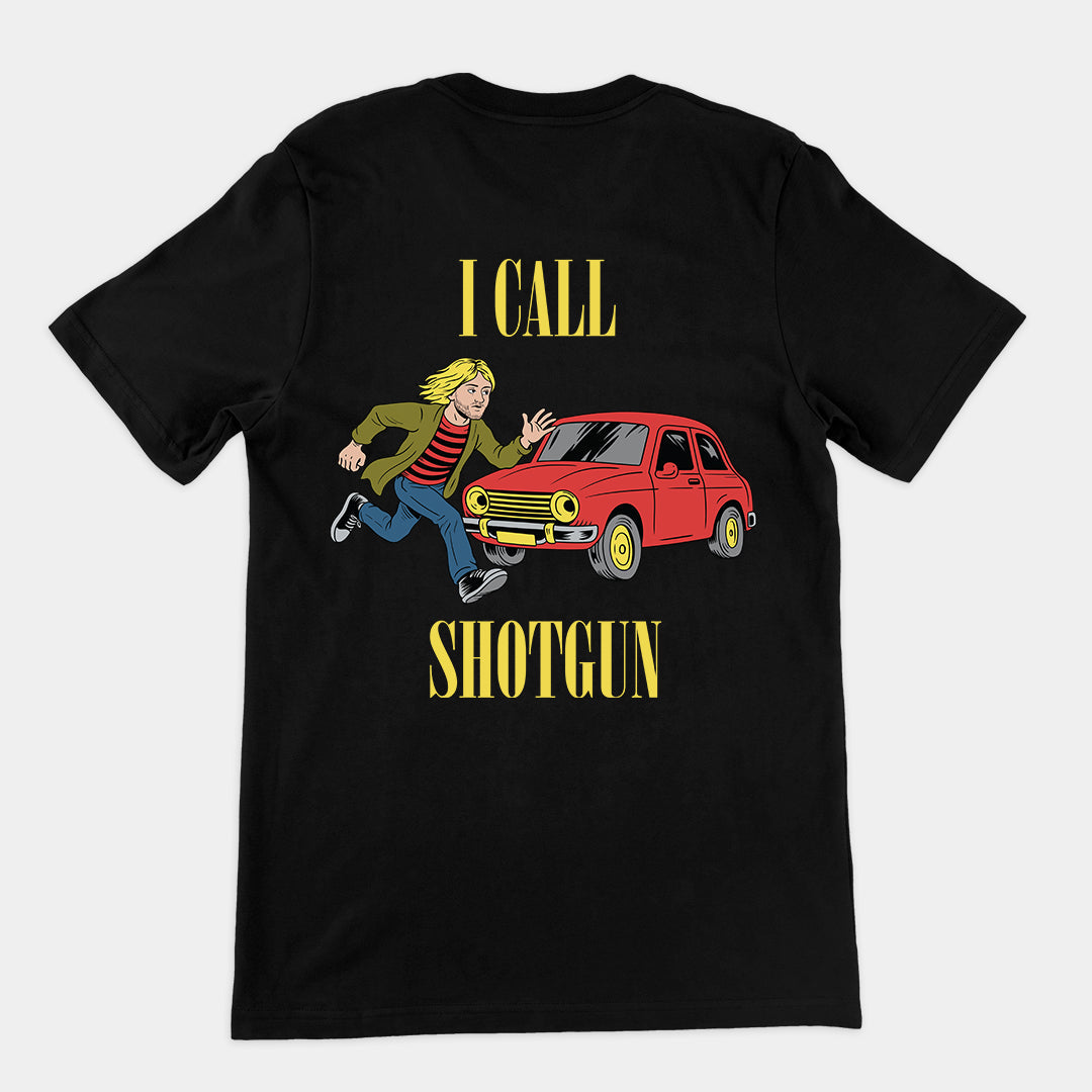 I Call Shotgun (Nirvana) T-Shirt (backprint) Orbital Clothing