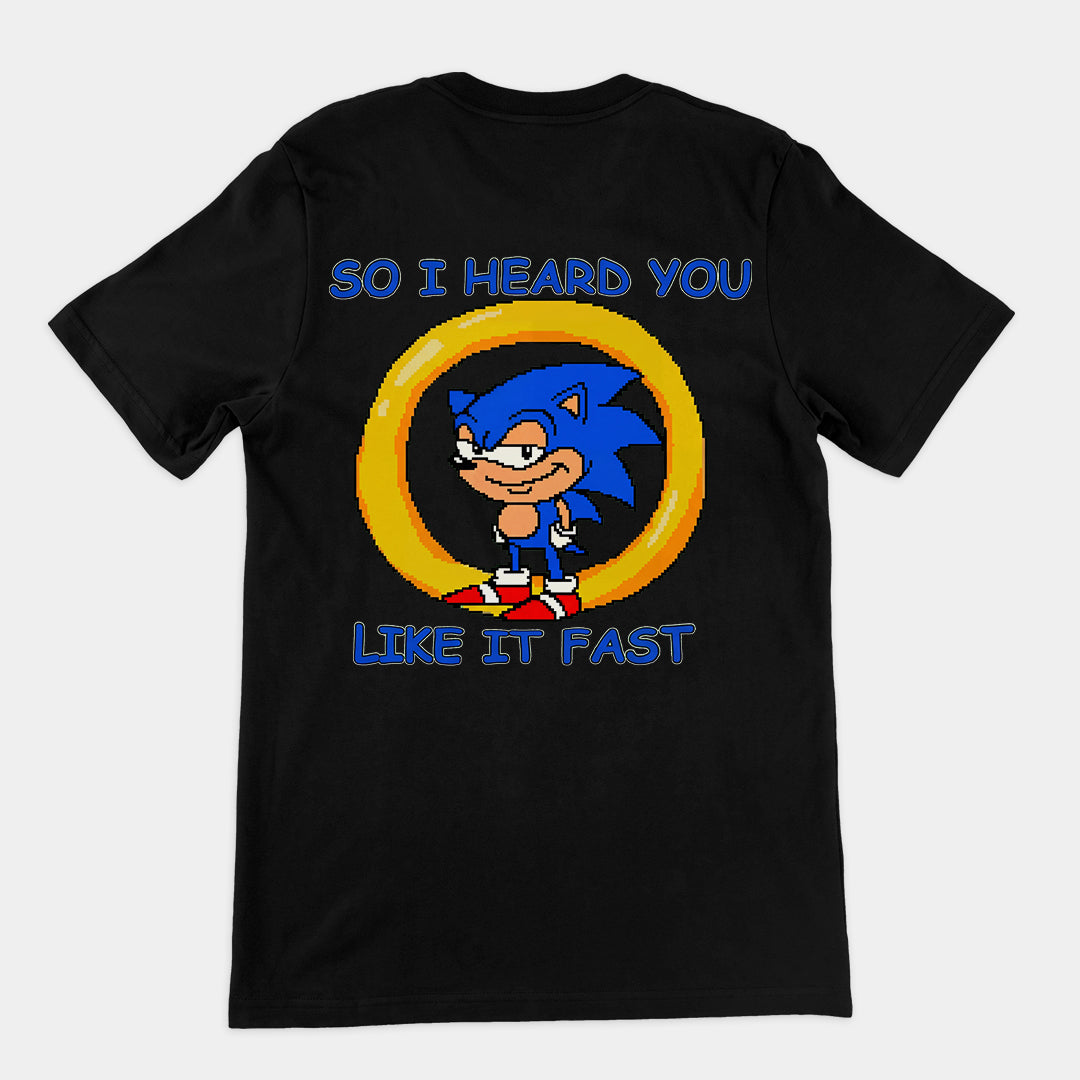 So I heard you like it fast T-Shirt (backprint) Orbital Clothing
