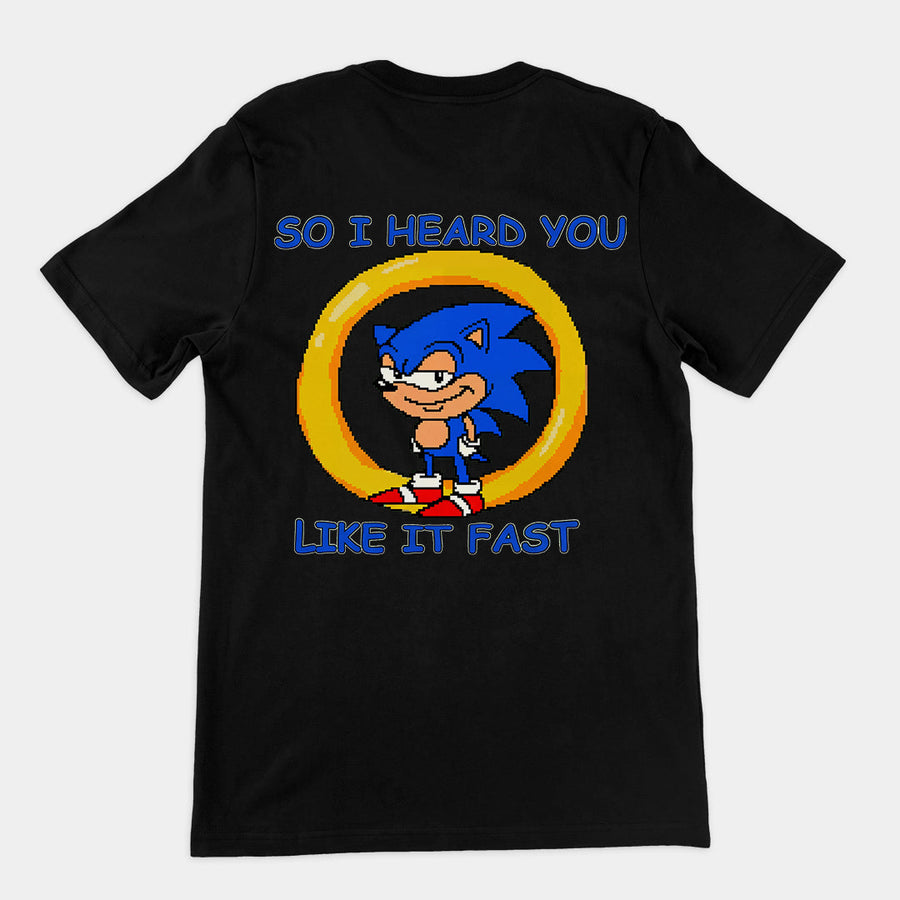 So I heard you like it fast T-Shirt (backprint) Orbital Clothing