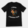 Ich habe ein T-Shirt mit dem Aufdruck „Donkey Cock“ (Rückenaufdruck).