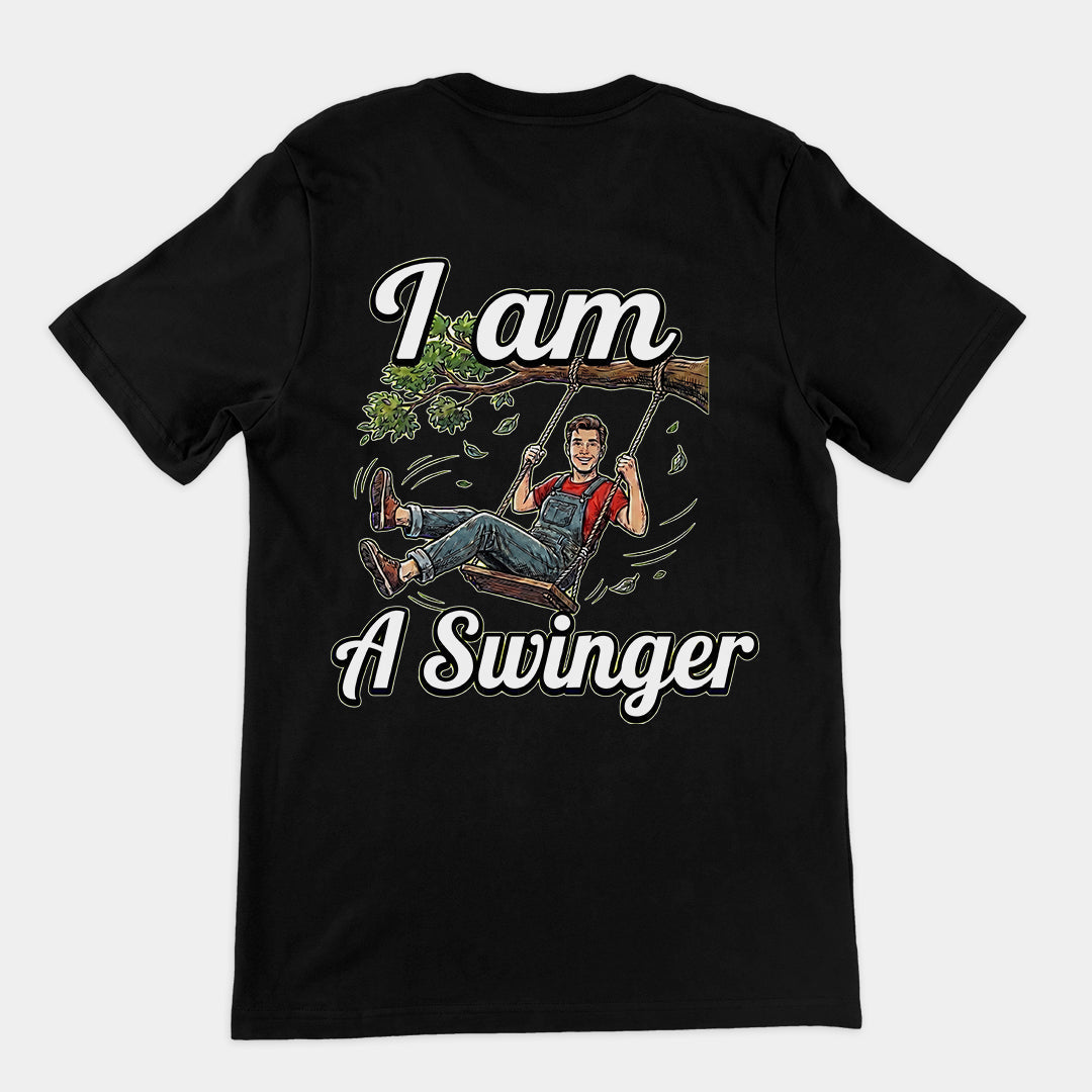 I am a swinger T-Shirt (backprint) Orbital Clothing