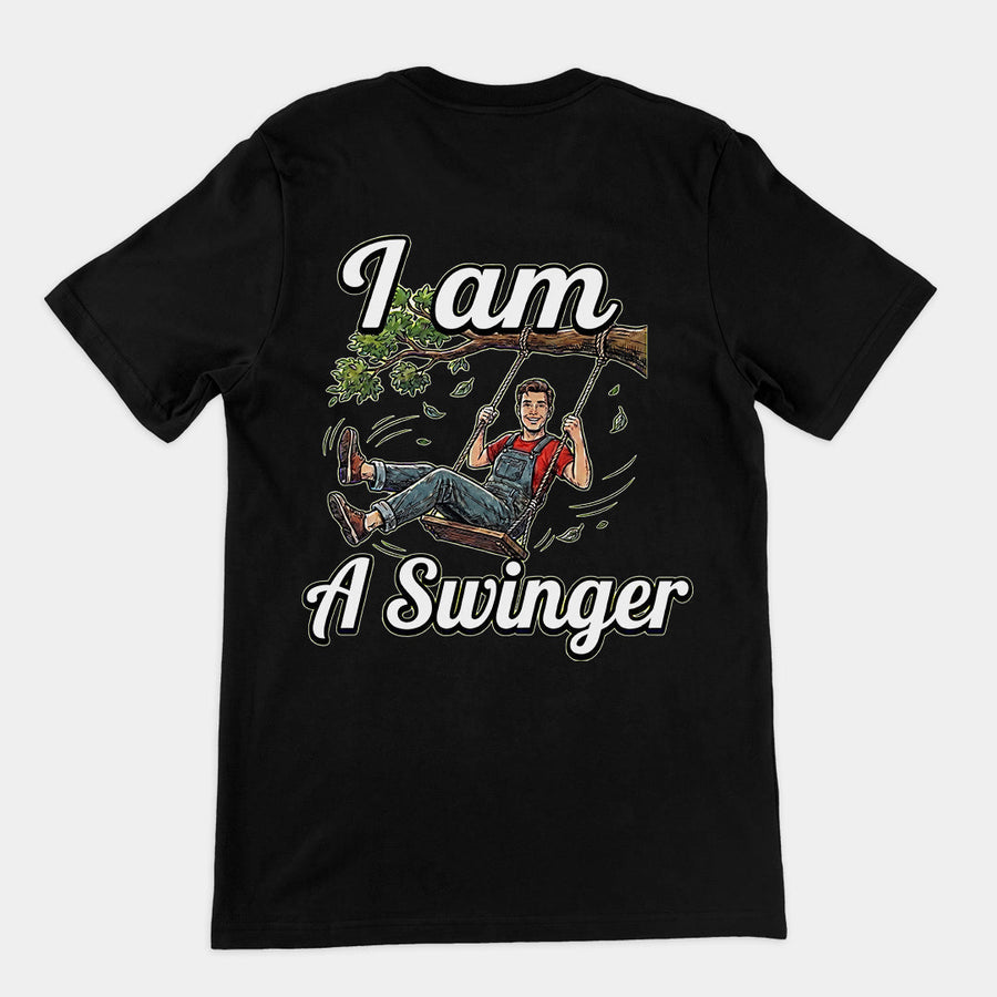 I am a swinger T-Shirt (backprint) Orbital Clothing