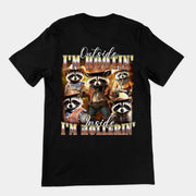 Outside I'm Hootin' Inside I'm Hollerin T-Shirt (backprint)