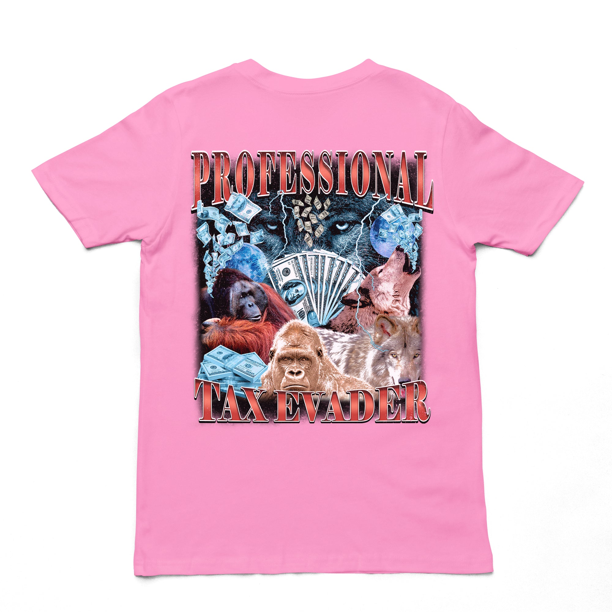 Professional Tax Evader T-Shirt (backprint)