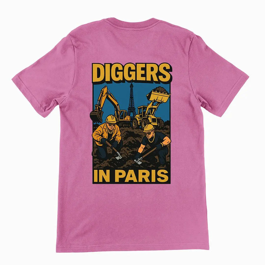 Diggers in Paris T-Shirt (backprint) - Orbital Clothing