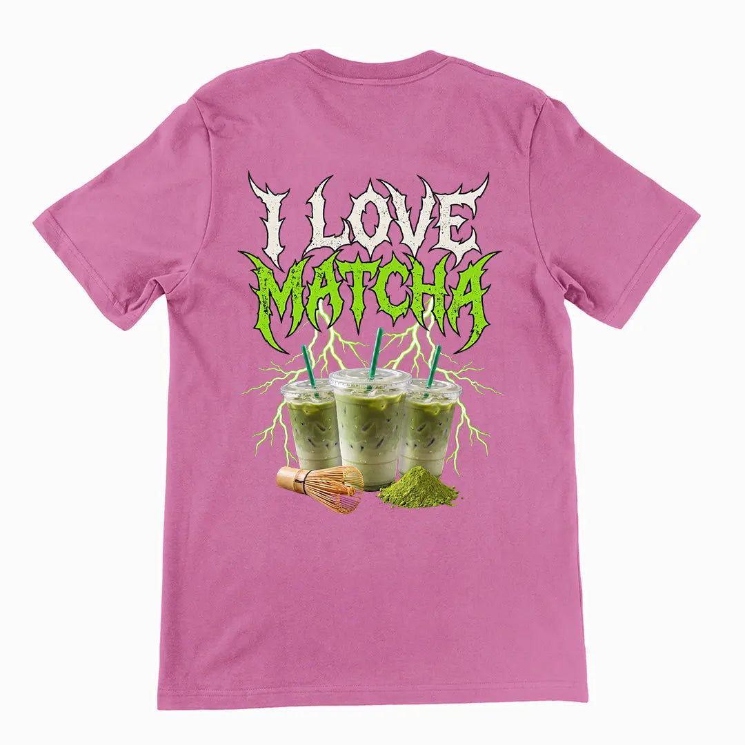 I love Matcha T-Shirt (backprint) Orbital Clothing