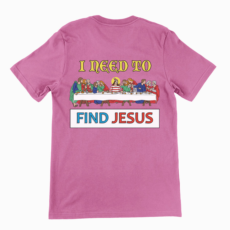 I need to find Jesus (Where's Wally) T-Shirt (backprint) Orbital Clothing