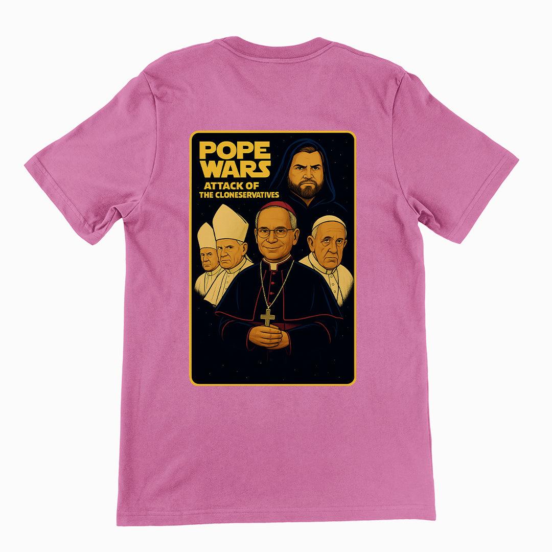 Pope Wars attack of the cloneservatives T-Shirt (backprint) - Orbital Clothing