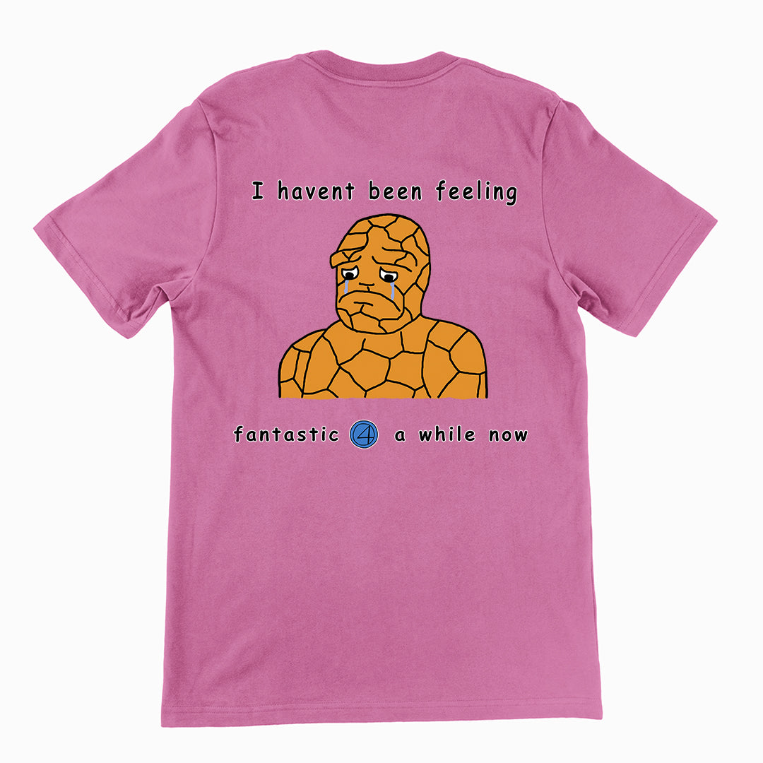 Haven't been feeling fantastic 4 a while now T-Shirt (backprint)