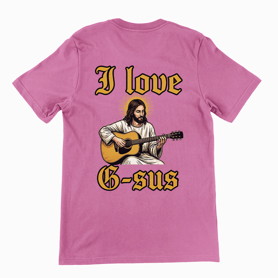 I love G-sus T-Shirt (backprint) Orbital Clothing