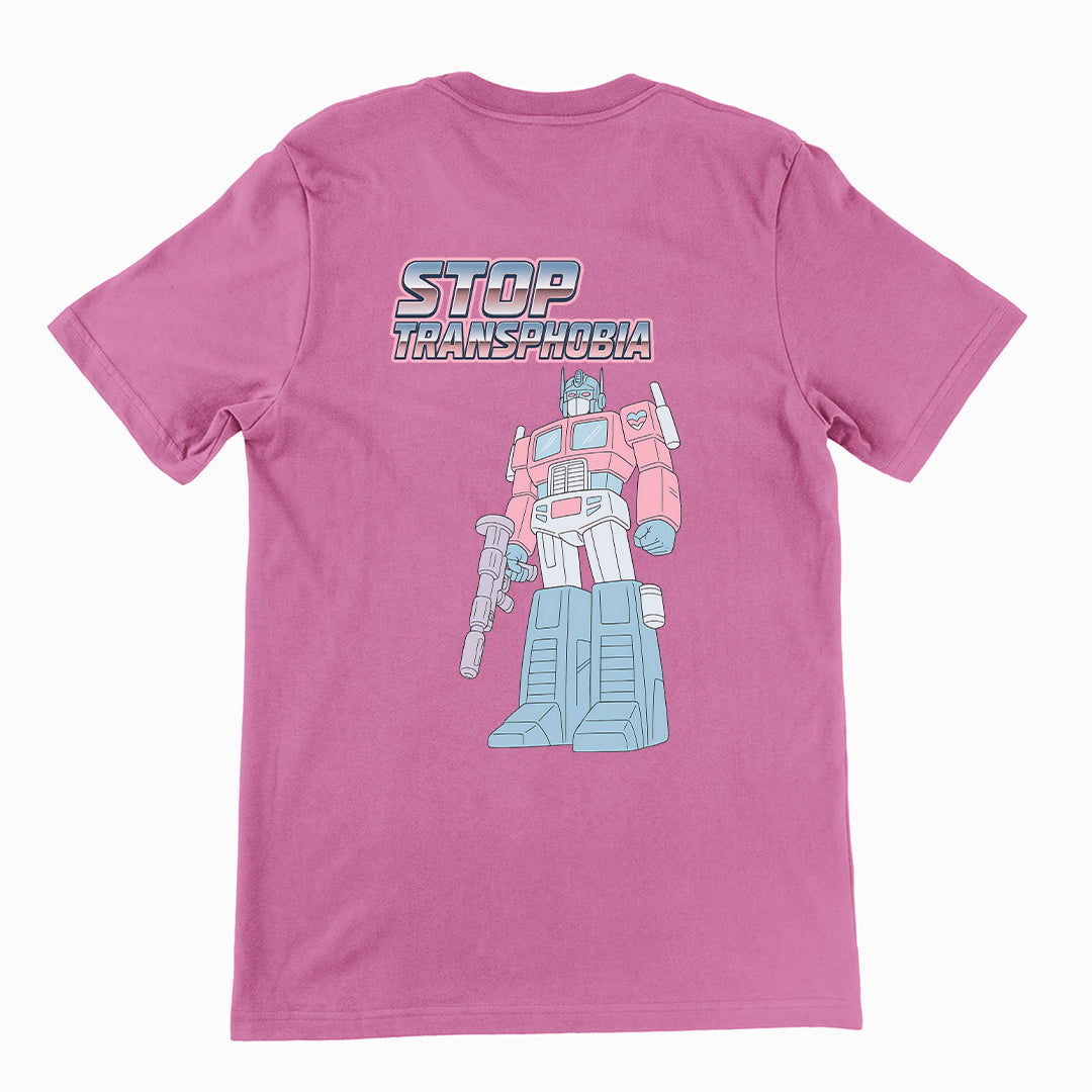 Stop Transphobia T-Shirt (backprint)