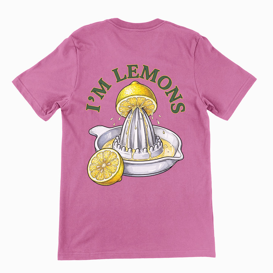 I'm lemons T-Shirt (backprint) Orbital Clothing