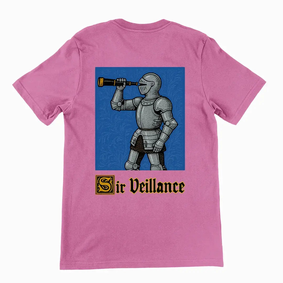 Sir Veillance Handdrawn T-Shirt (backprint) - Orbital Clothing