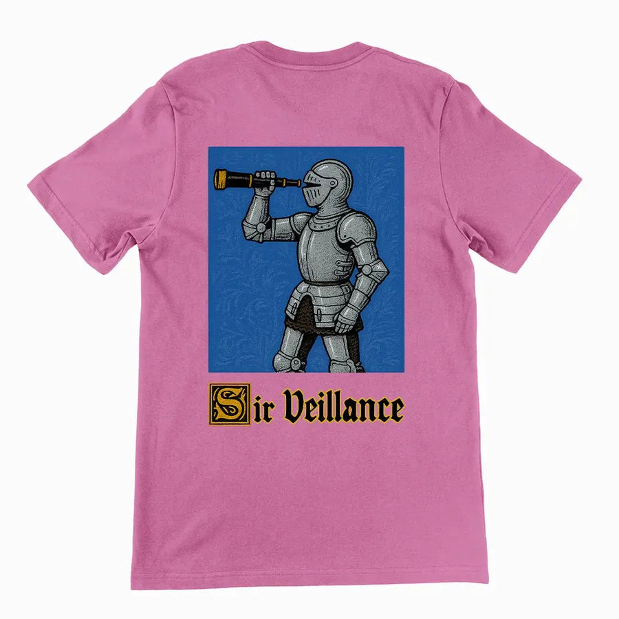 Sir Veillance Handdrawn T-Shirt (backprint) - Orbital Clothing