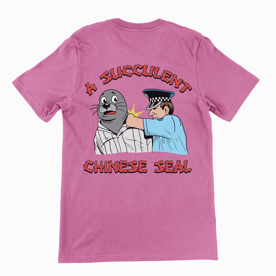 A succulent Chinese Seal T-Shirt (backprint) Orbital Clothing