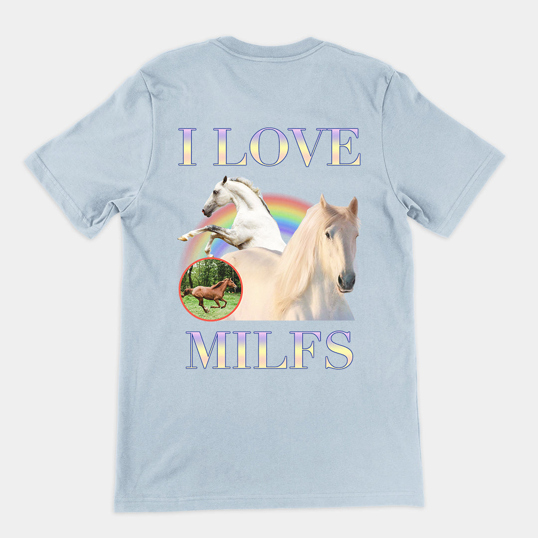 I Love Milfs t-shirt (Backprint)