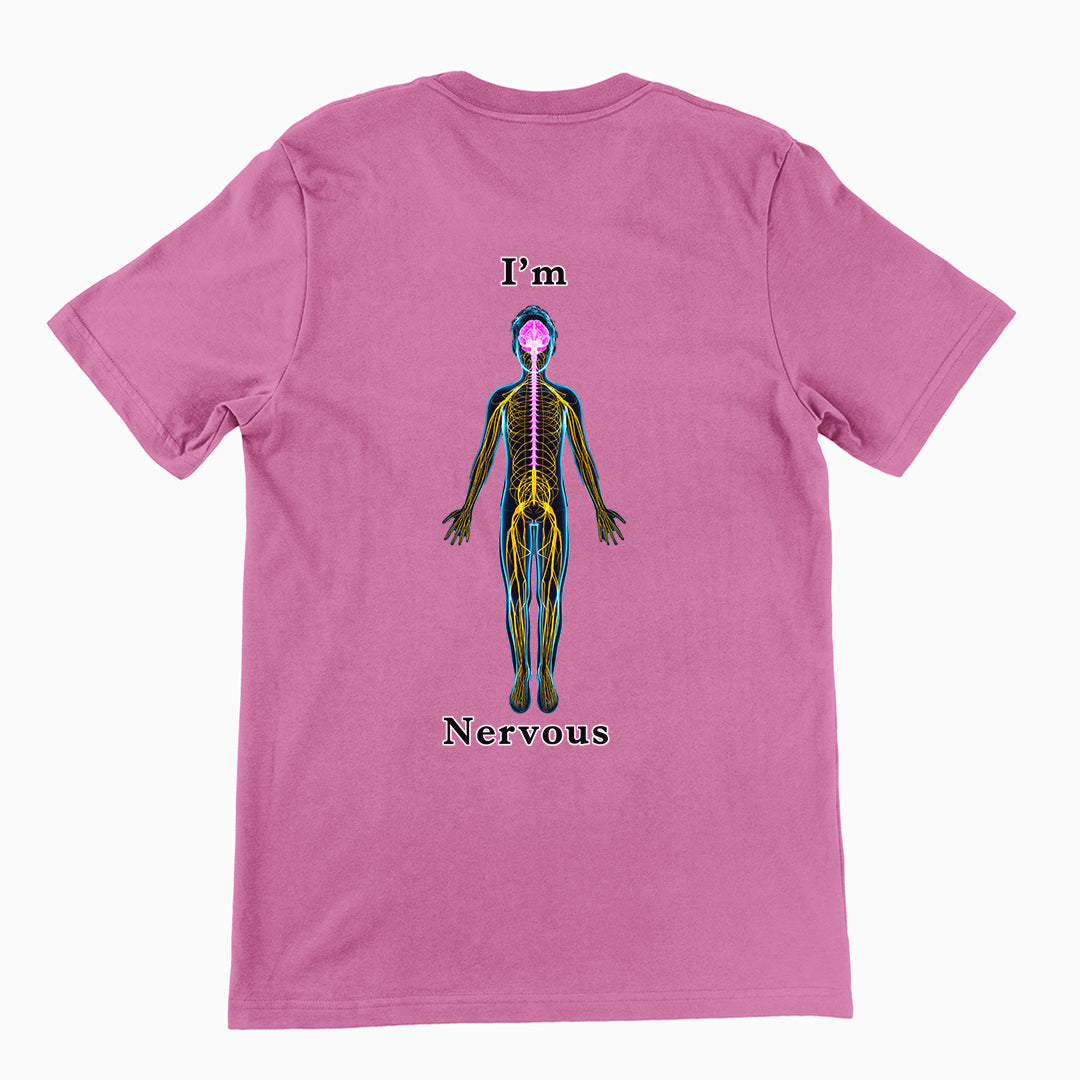 I'm nervous T-Shirt (backprint) Orbital Clothing