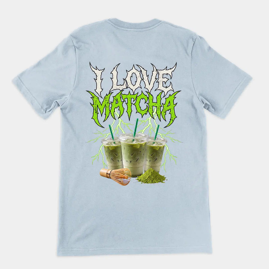 I love Matcha T-Shirt (backprint) Orbital Clothing