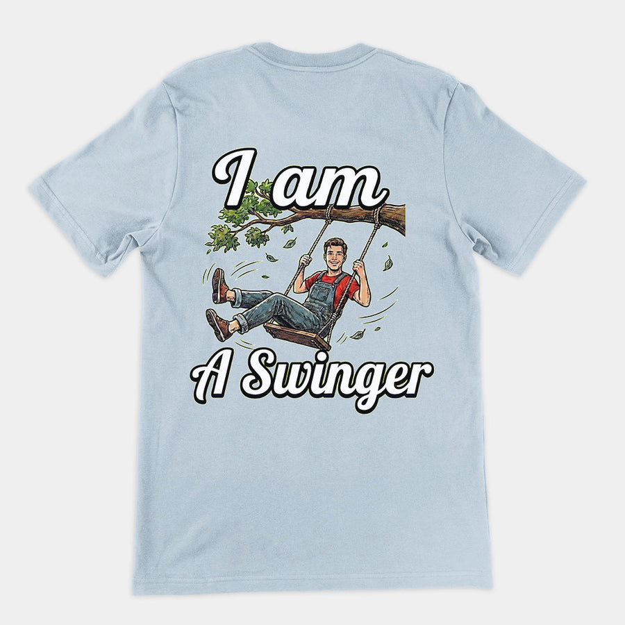 I am a swinger T-Shirt (backprint) Orbital Clothing
