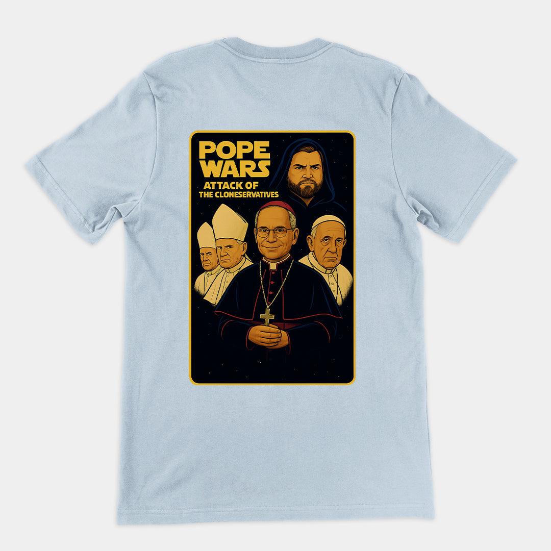 Pope Wars attack of the cloneservatives T-Shirt (backprint) - Orbital Clothing
