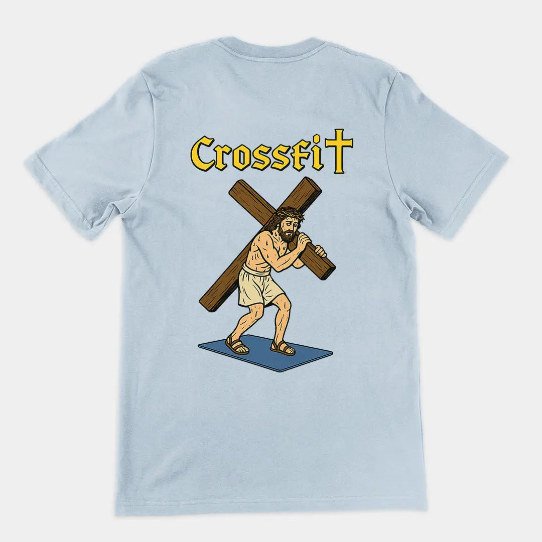 Crossfit Jesus T-Shirt (backprint) Orbital Clothing
