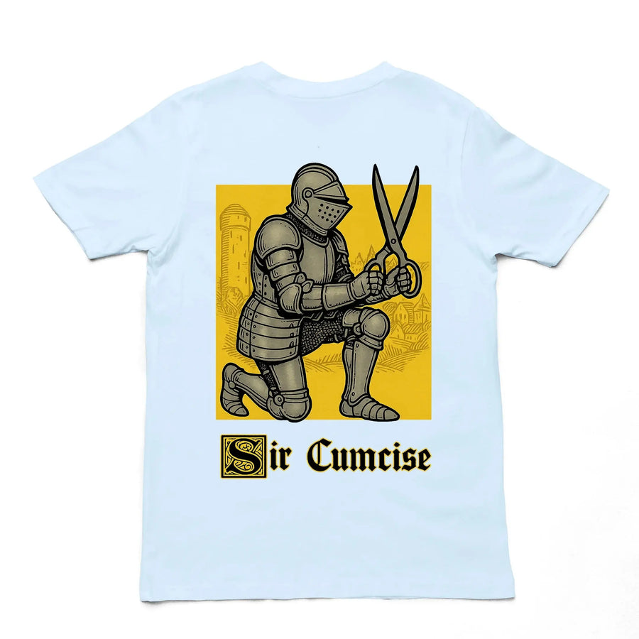 Sir Cumcise (Handdrawn) T-Shirt (backprint) - Orbital Clothing