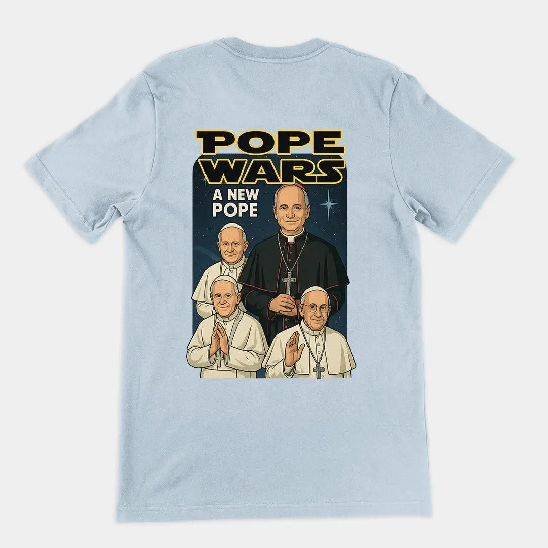 Pope Wars: A New Pope t-shirt (backprint) - Orbital Clothing
