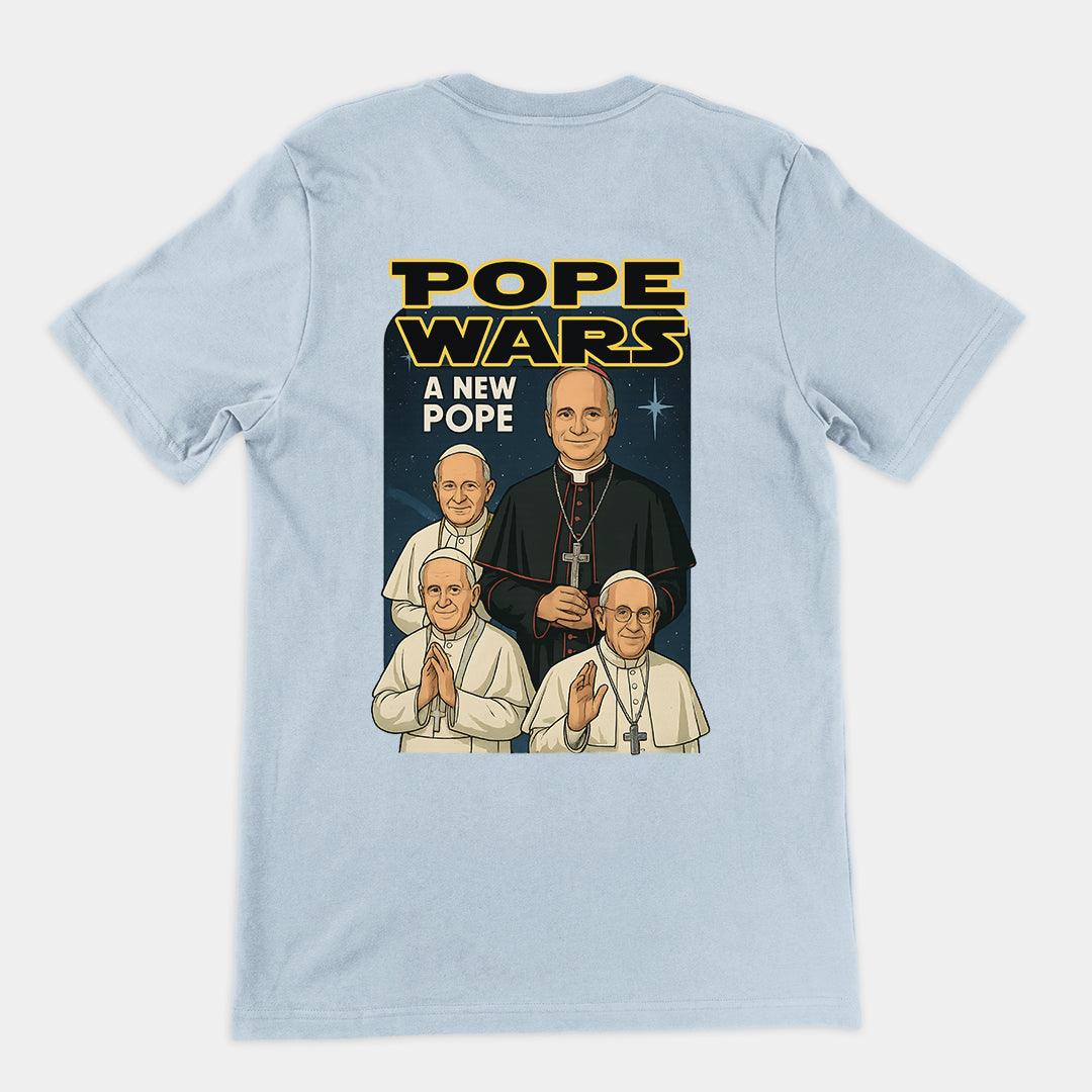Pope Wars: A New Pope t-shirt (backprint) - Orbital Clothing