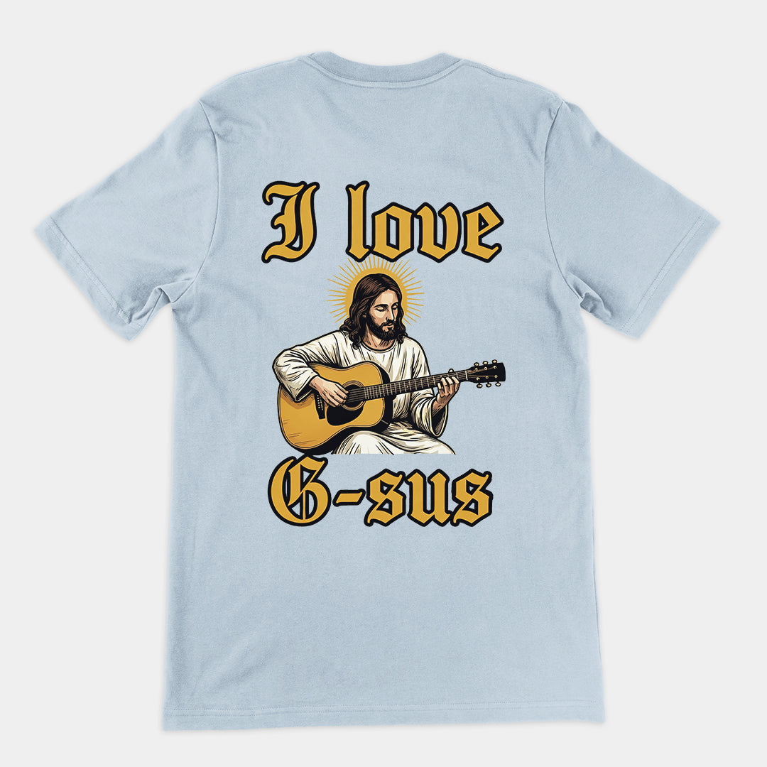 I love G-sus T-Shirt (backprint) Orbital Clothing