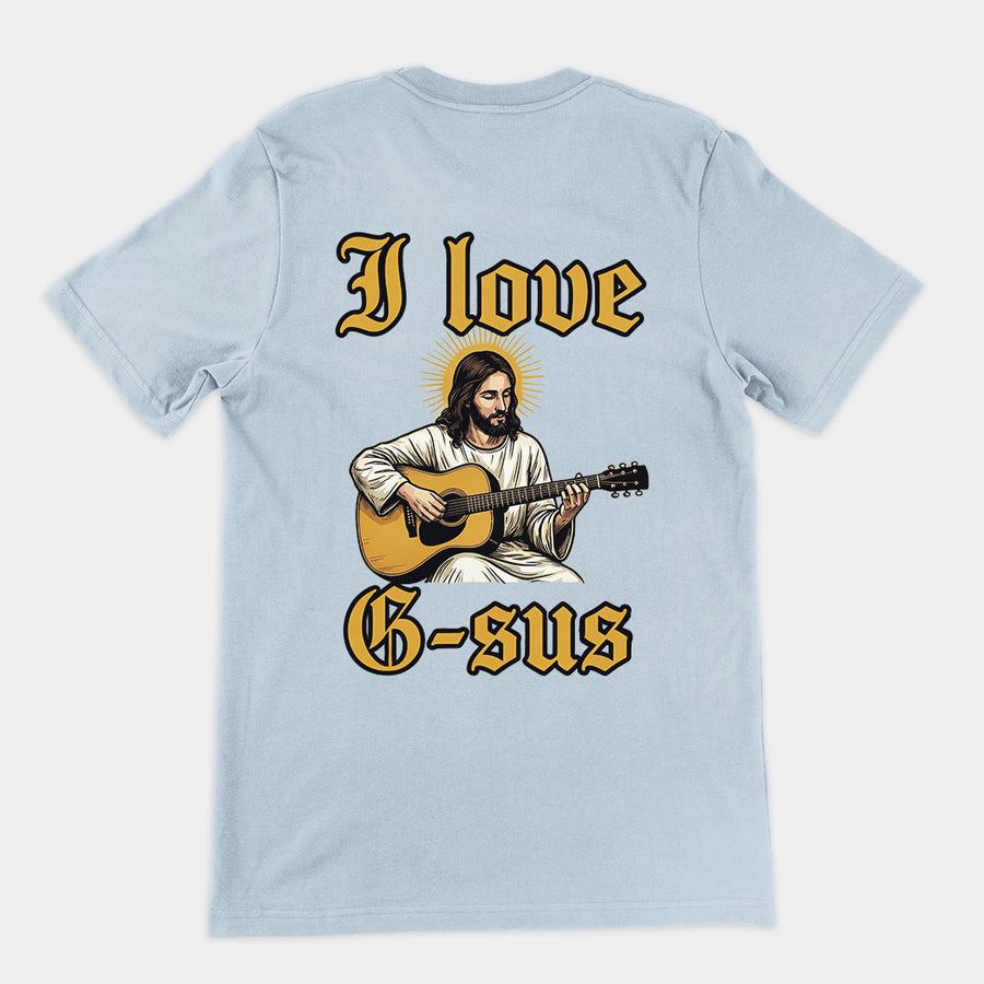 I love G-sus T-Shirt (backprint) Orbital Clothing