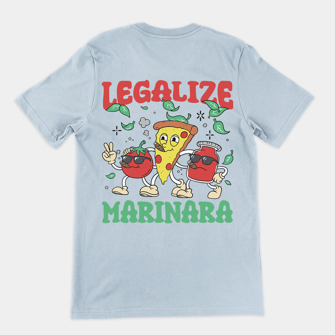 Legalize Marinara T-Shirt (backprint) Orbital Clothing