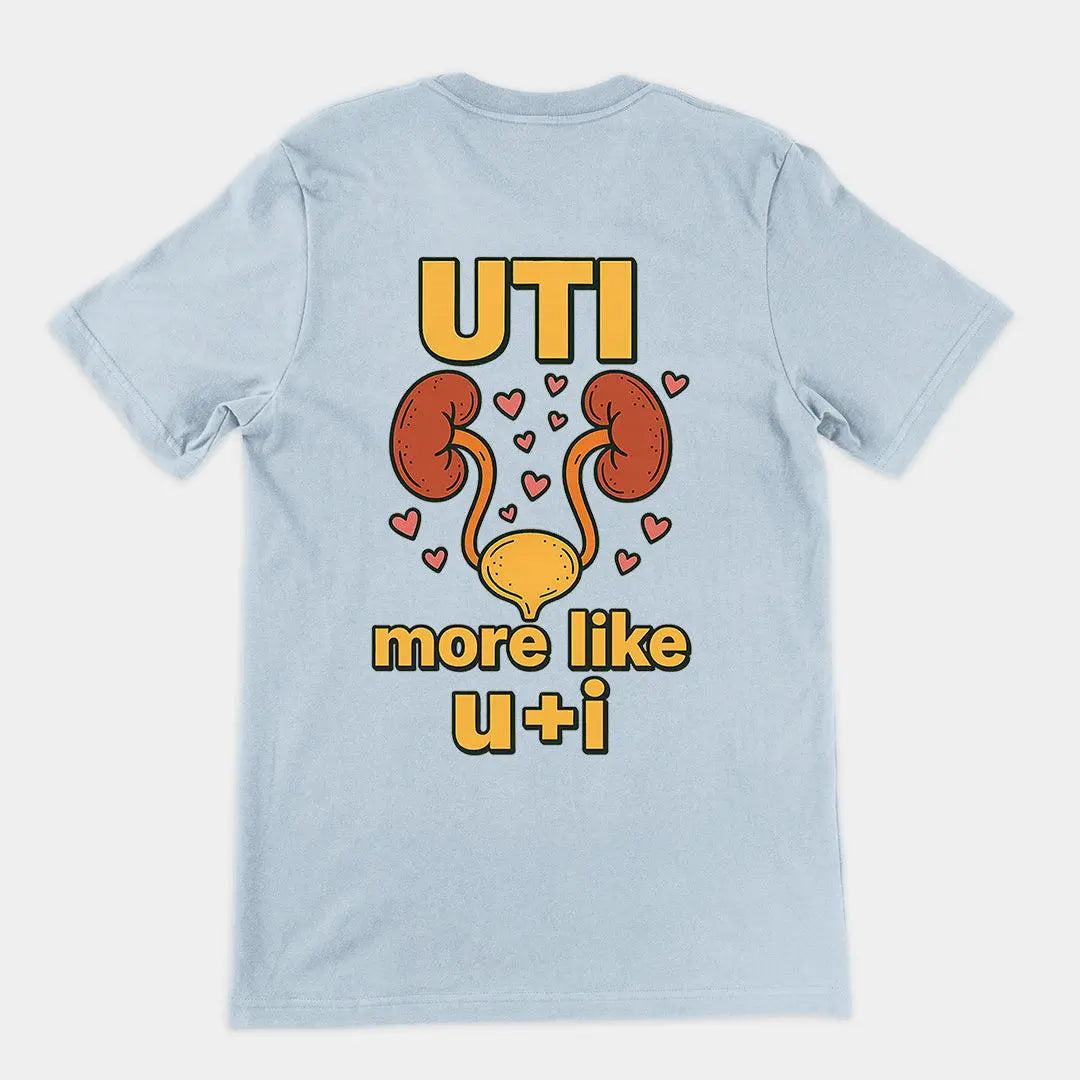UTI - more like u+i T-Shirt (backprint) - Orbital Clothing