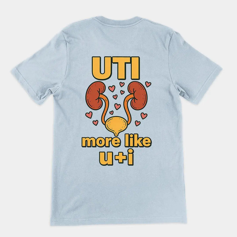 UTI - more like u+i T-Shirt (backprint) - Orbital Clothing