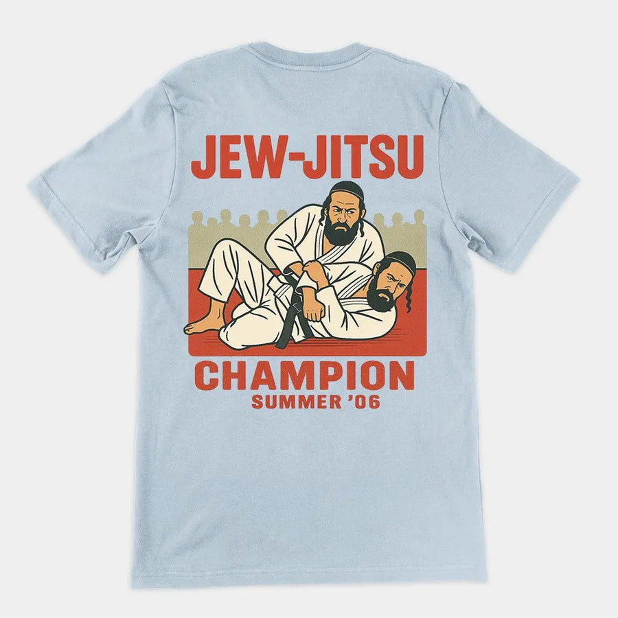 Jew-Jitsu Champion T-Shirt (backprint) - Orbital Clothing