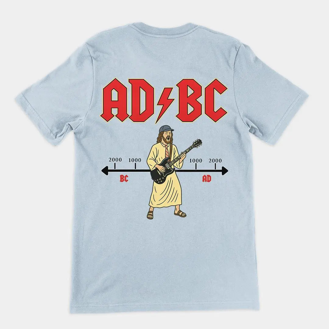 ADBC (Jesus ACDC) T-Shirt (backprint) - Orbital Clothing