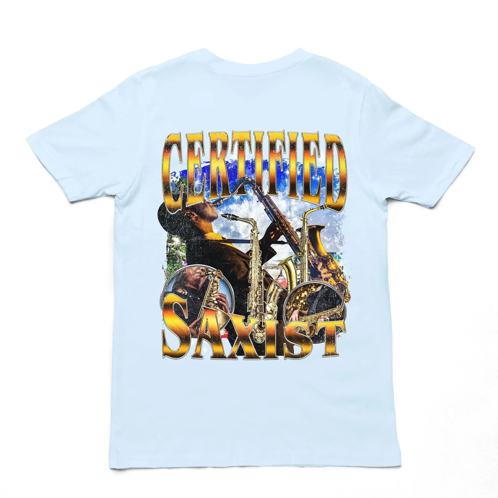 Certified Saxist T-Shirt (backprint) - Orbital Clothing