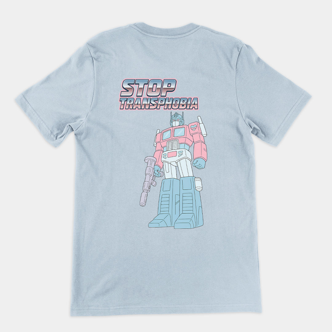 Stop Transphobia T-Shirt (backprint)
