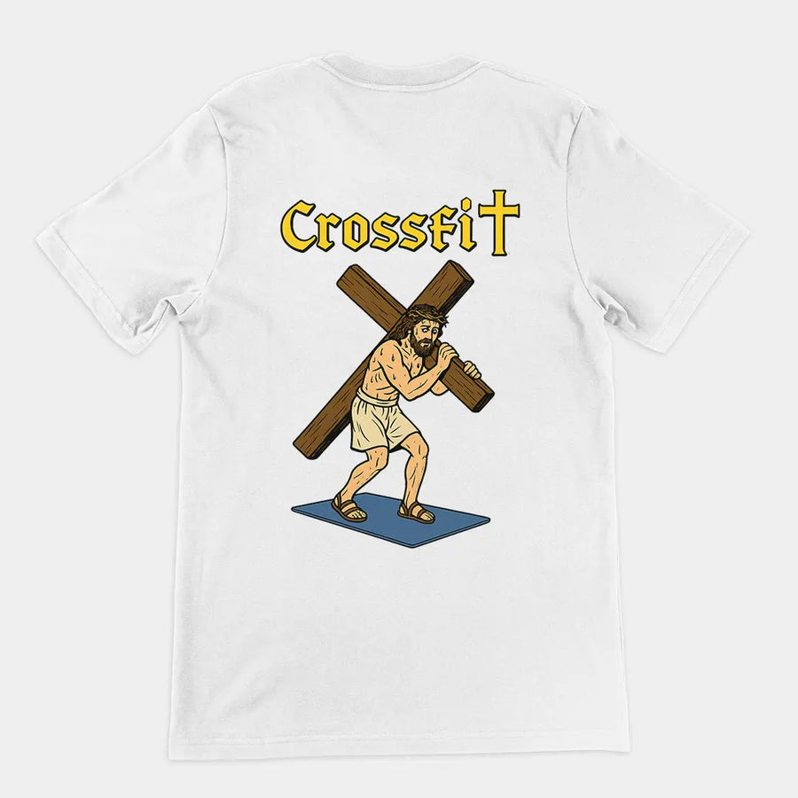 Crossfit Jesus T-Shirt (backprint) Orbital Clothing