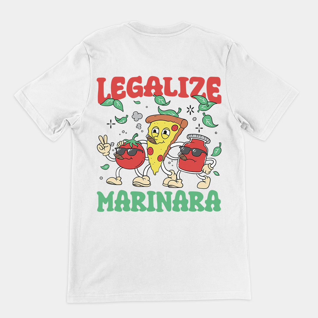 Legalize Marinara T-Shirt (backprint) Orbital Clothing