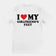 I love my girlfriends feet T-Shirt (backprint)