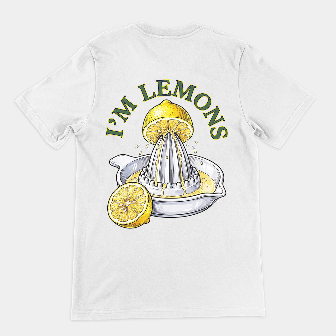 I'm lemons T-Shirt (backprint) Orbital Clothing