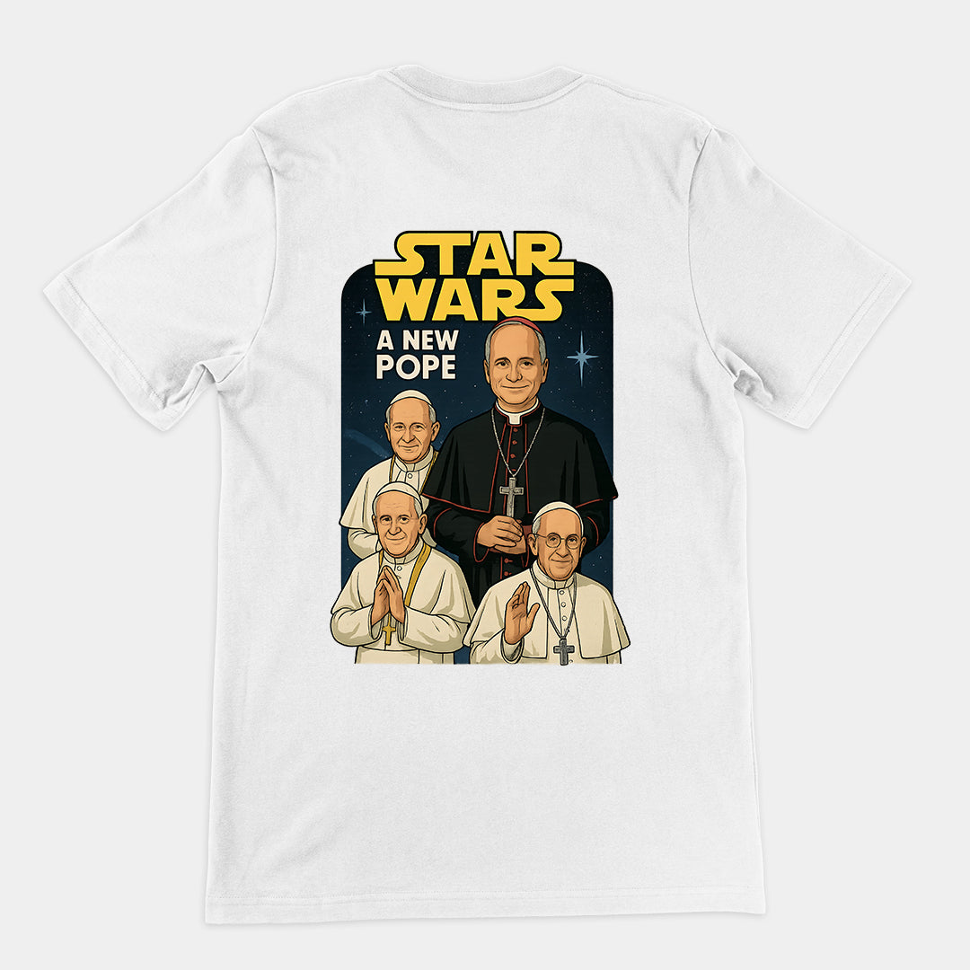 Star Wars A New Pope T-Shirt (backprint)
