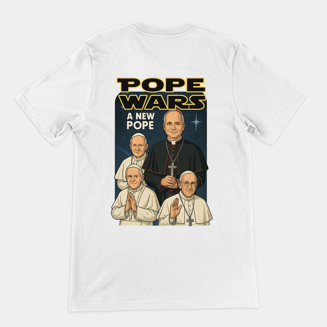 Pope Wars: A New Pope t-shirt (backprint) - Orbital Clothing