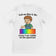 Nennt mich Roy G. Biv, denn ich bin sichtbar im Autismus-Spektrum. T-Shirt (Rückenaufdruck)