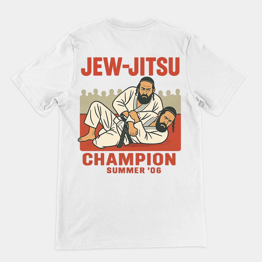 Jew-Jitsu Champion T-Shirt (backprint) - Orbital Clothing
