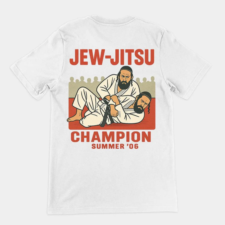 Jew-Jitsu Champion T-Shirt (backprint) - Orbital Clothing
