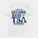 Ich habe es bis zur zweiten Base geschafft mit einem TSA-Kontrollbeamten-T-Shirt (Rückenaufdruck).